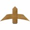 Ekena Millwork Bellingham Rough Sawn Timber Gable Bracket, Western Red Cedar, 36"W x 18"H x 4"D x 6"F, 12/12 Pitch GBW036X18X0406BEL00RWR - alternate 1